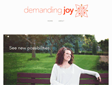 Tablet Screenshot of demandingjoy.com